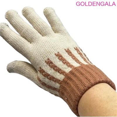 Перчатки женские вязанные сенсорные Арт 2023/12/6 тип 3