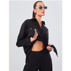 Рубашка oversize с тиснением