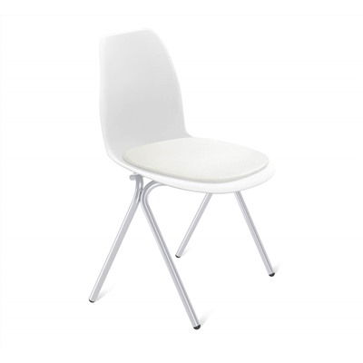 Стул SHT-ST29-CN6/S186
                        белый / белый / хром лак