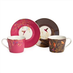 ЧАЙНЫЙ НАБОР LEFARD "GOLDEN BIRDS" НА 2 ПЕР. 4 ПР. 220 МЛ (КОР=12НАБ.)