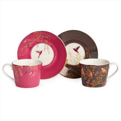ЧАЙНЫЙ НАБОР LEFARD "GOLDEN BIRDS" НА 2 ПЕР. 4 ПР. 220 МЛ (КОР=12НАБ.)