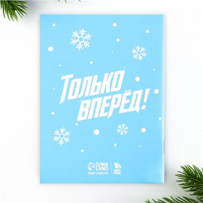 Подарочный набор новогодний, блокнот, наклейки 2 листа, магнитные закладки 2 шт. «Улётный набор»