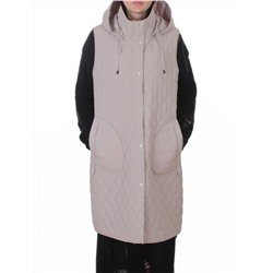 A-606 GRAY/BEIGE Жилет утепленный женский (50 гр. синтепон)