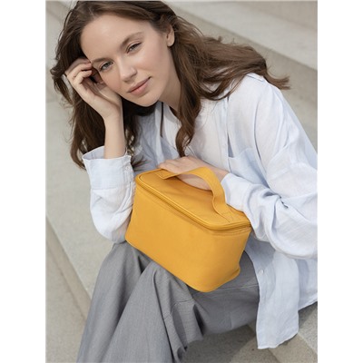 Термосумка для ланч-бокса/косметики/лекарств Smart Picnic, S, горчичная