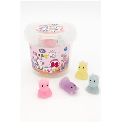 Мялка - антистресс «Unicorn», mix, 1 банка, 20 шт. (12,3*13 см)