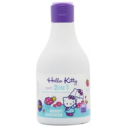 HELLO KITTY Шампунь-гель 2в1 для купания BERRY SHOWER с экстрактом клубники, 250мл.