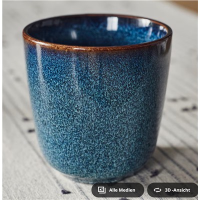GLADELIG Becher, blau, 30 cl