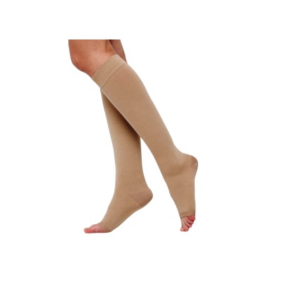 ГМ2(п)-К Чулки компрессионные кругловязаные ЧККВ (2 класс) до колена №1 бежевый ПАРА закрытый мысок