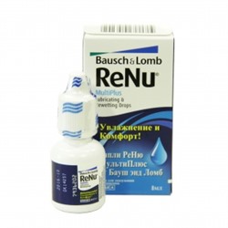 Увлажняющие и смазывающие капли ReNu MultiPlus