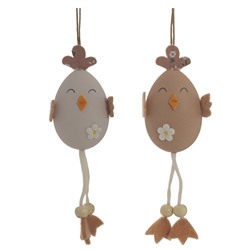 GAEM Изделие декоративное подвесное "Яйцо", L5 W2 H14 см, 2в.