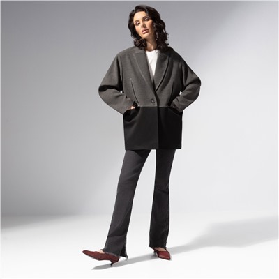 Жакет с контрастными швами, Решительный ход