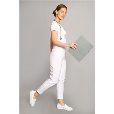 Женские брюки медицинские 1-09 / Стрейч Белый