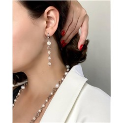 Серьги с жемчугом симметричные