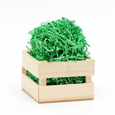 Наполнитель бумажный для подарков, зеленый, 100 г