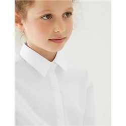 3pk Girls' Easy Iron School Shirts (2-16 Yrs)