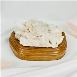 Радуга Самоцветов Друза Горного Хрусталя на подставке