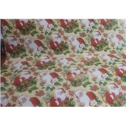 Бумага упаковочная глянцевая «Дед Мороз», 70 х 100 см