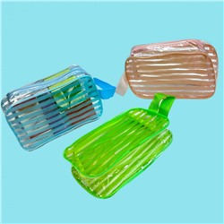 Косметичка-сумка с ручками женская прозрачная