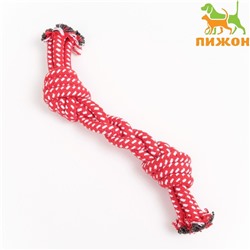 Игрушка канатная "Трио", 40-50 г, до 20 см, розовая