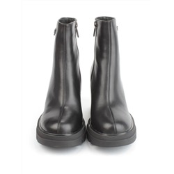 04-M3153-3570-42M-11 BLACK Ботинки зимние женские (натуральная кожа, натуральный мех)