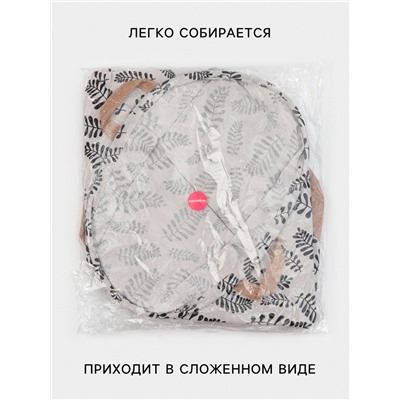 Корзина для белья Доляна «Крафт», 35×42 см, бежевая