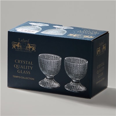 НАБОР ПОДСТАВОК ПОД ЯЙЦО "TEMPO" GREY 2 ШТ. 5,5Х5,5Х6 СМ