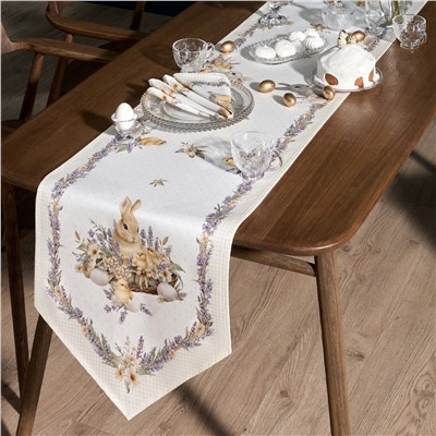 ДОРОЖКА "ЛАВАНДОВАЯ ВЕСНА" 45Х215СМ, 100% ХЛОПОК, ТВИЛ