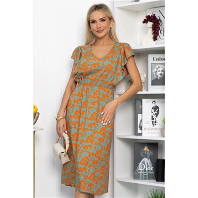 Платье Айлана (оранжевое) П13933-35М