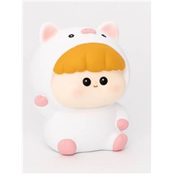 Копилка "Baby piggy", white (16,5 см), пластик