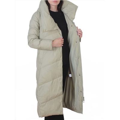 3067 OLIVE Пальто пуховое женское (утиный пух)