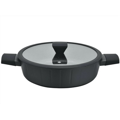 819-015 Сотейник 2,8л с крышкой 24см VERTICAL в под.уп.(х6)Алюминий