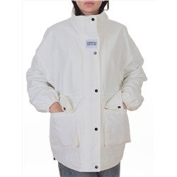 3089 WHITE Куртка демисезонная женская (100 гр. холлофайбер)