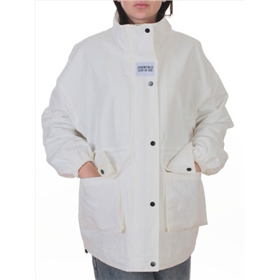 3089 WHITE Куртка демисезонная женская (100 гр. холлофайбер)