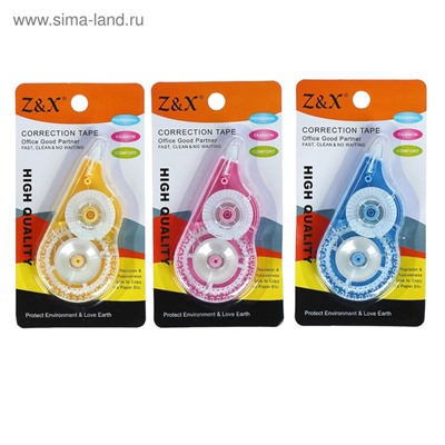 Корректор-лента 10 м × 5 мм, блистер, европодвес, корпус МИКС