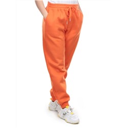 M049 ORANGE Брюки спортивные женские на флисе (100% хлопок) 7986