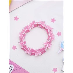 Браслет детский «Выбражулька» бабочки кружатся, цвет розовый, d=6 см
