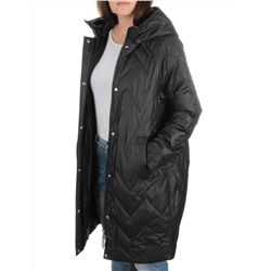23-110 BLACK Пальто демисезонное женское (100 гр. синтепон)