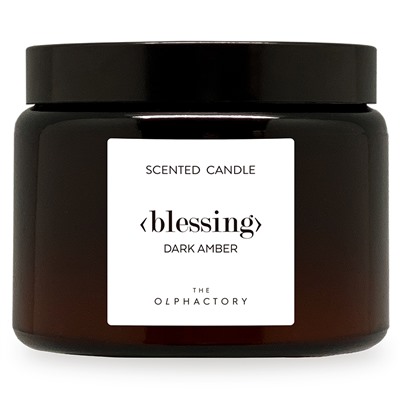Свеча ароматическая The Olphactory, Blessing, Dark Amber, 60 ч