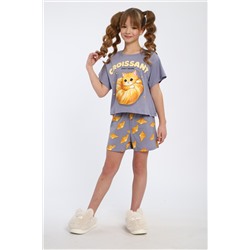 Пижама для девочки "Круассаны" арт. ПД-019-088