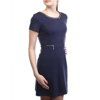 1603 DK. BLUE Платье женское (90% хлопок, 10% полиэстер)