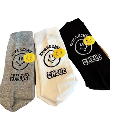 South Korean goods, velvet yellow autumn heel sticker, cotton knee socks for men and women, mid-length