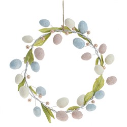 GAEM Изделие декоративное "Венок пасхальный", L30 W5 H30 см