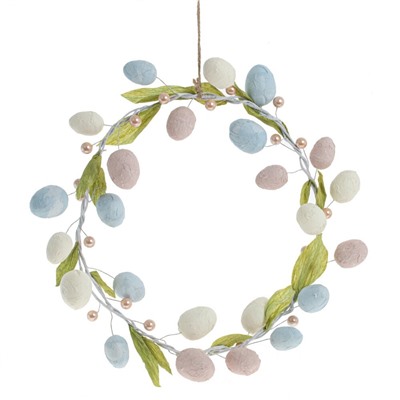 GAEM Изделие декоративное "Венок пасхальный", L30 W5 H30 см