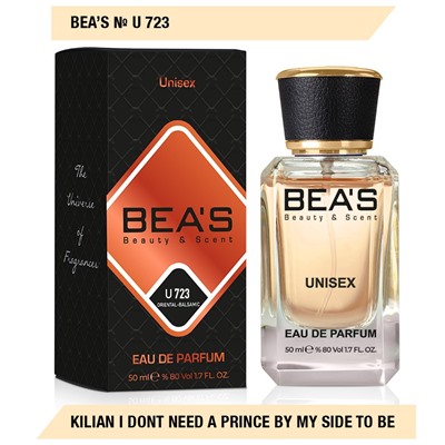 Beas U723 Kilian I Dont Need A Prince By My Side To Be edp 50 ml, Парфюм унисекс Beas U723 создан по мотивам аромата Kilian I Dont Need A Prince By My Side To Be