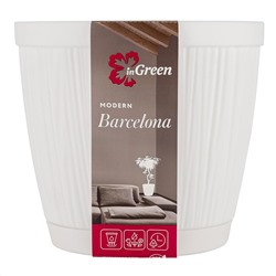 Горшок для цветов InGreen BARCELONA 1,8 л, 155 мм IG623010006 белый