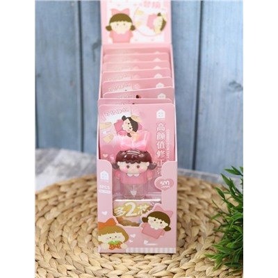 Корректор "Girlfriend", pink + 2 сменных блока, шоу-бокс 8 шт.