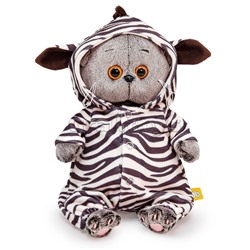 Кот Басик BABY в комбинезоне "Зебра"