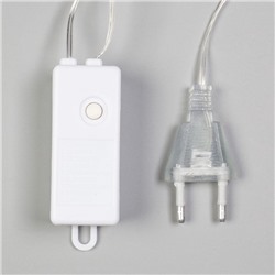 УЦЕНКА НИТЬ ROSA. 3 м, с насад. “Лампочки звездочки” 8 см, IP20, Н.С. LED-80-220V, 8 режимов, БЕЛЫЙ