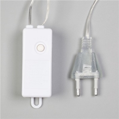 УЦЕНКА НИТЬ ROSA. 3 м, с насад. “Лампочки звездочки” 8 см, IP20, Н.С. LED-80-220V, 8 режимов, БЕЛЫЙ