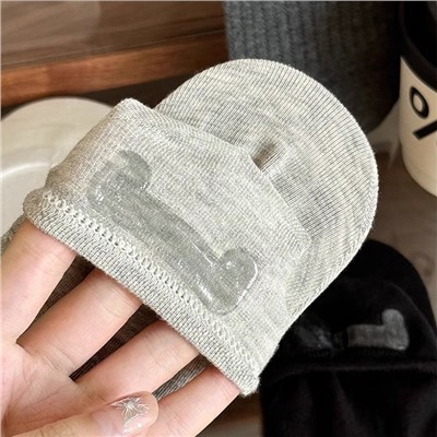 Tide, colored cotton summer thin breathable non-slip invisible socks